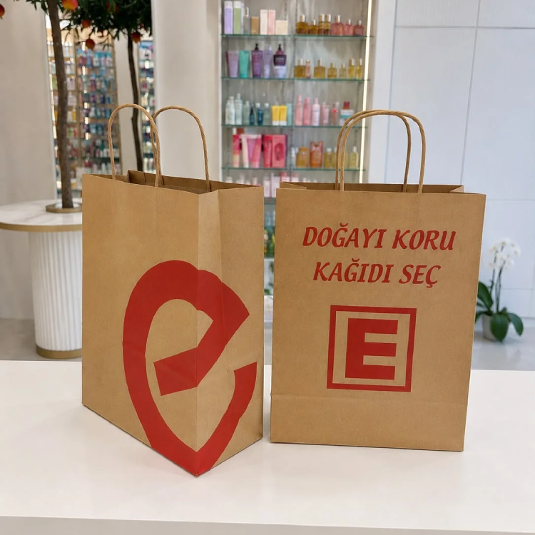 Eczane Kraft Çanta (28x22x10cm) – 100 Adet